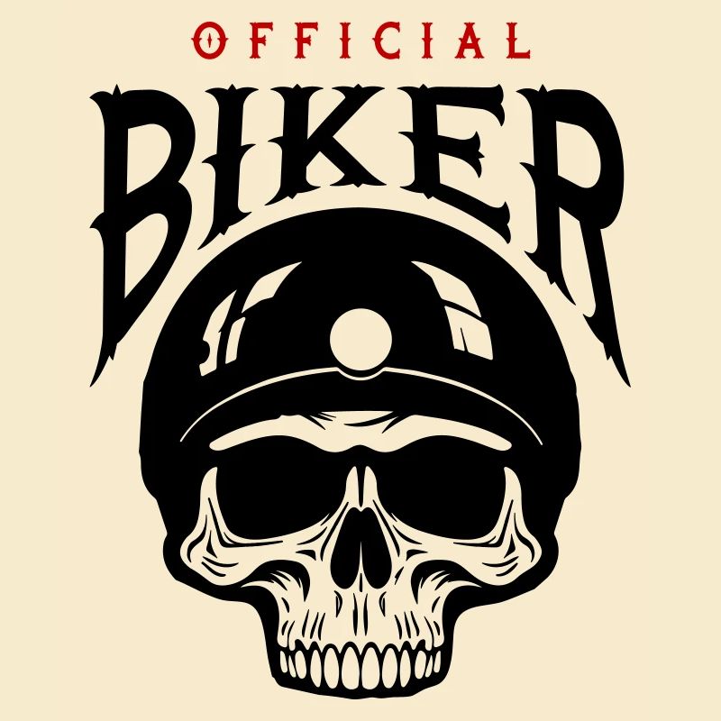 Skelett Biker