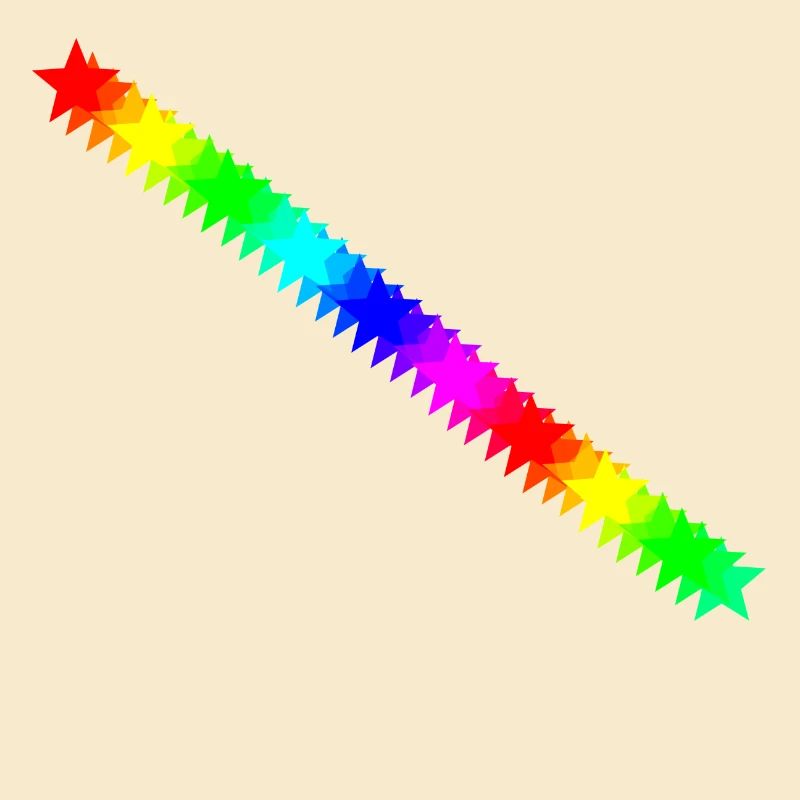 Sterne bunt Regenbogen Geschenkidee