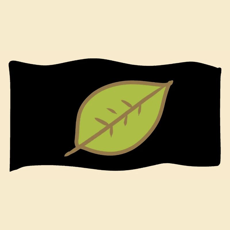 Icône Drapeau Feuille Vert Nature