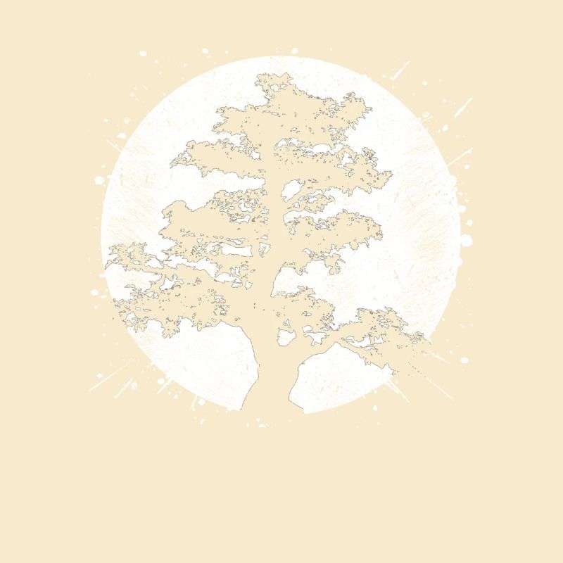 Meditativer japanischer Buddha-Baum