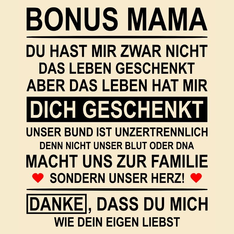 Bonus Mama Danke Stiefmutter