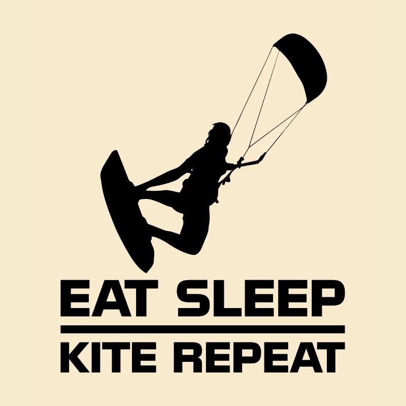 Eat sleep kite repeat gift kitesurfer