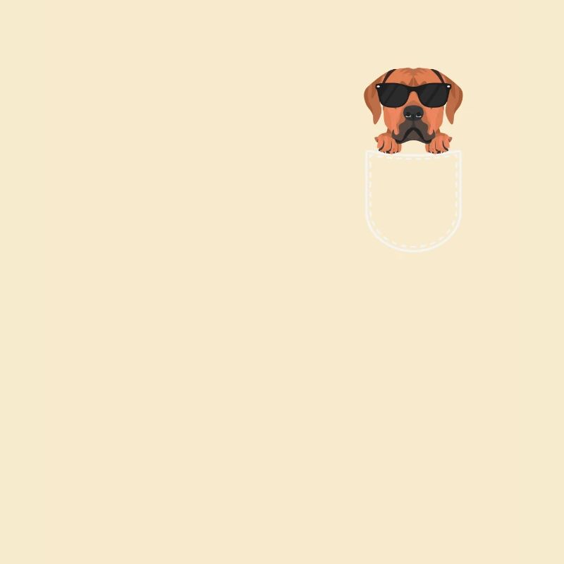 Rhodesian Ridgeback dans la poche de poitrine