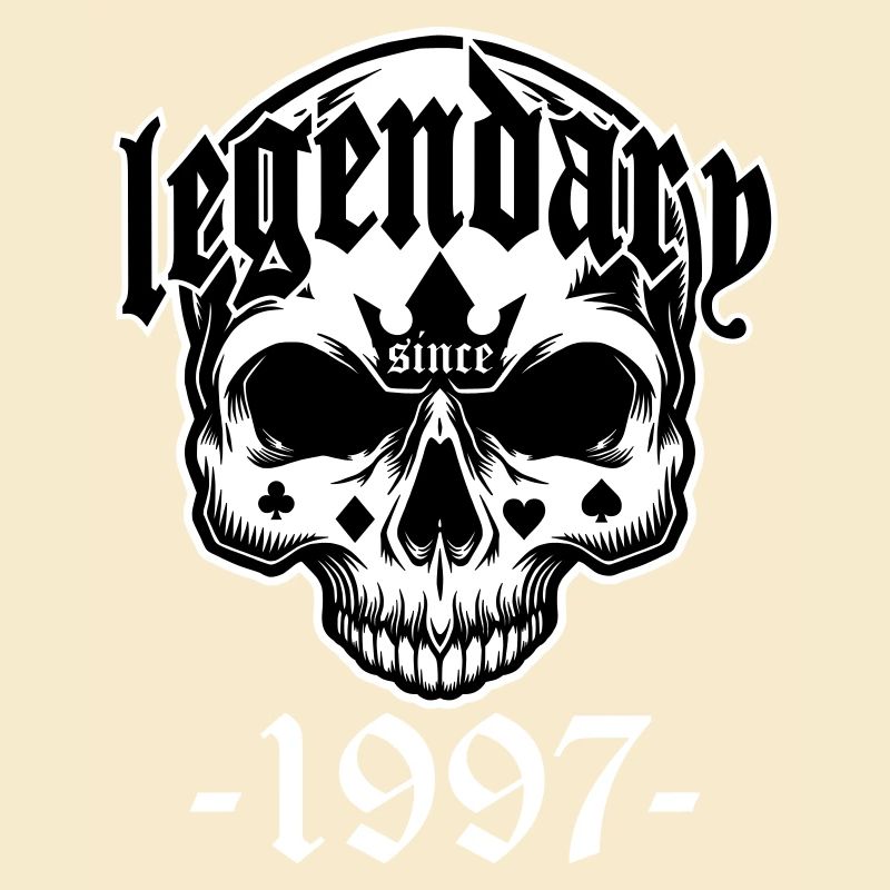 Legendary since 1997 - Skull | Colors can be changed