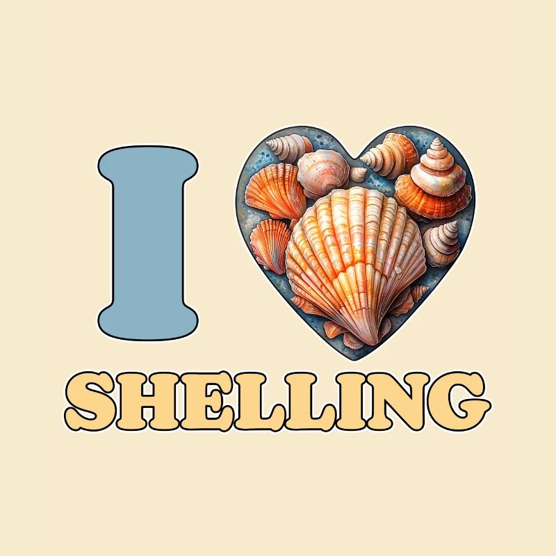 I Love Shelling Shells Shell Collector Gift