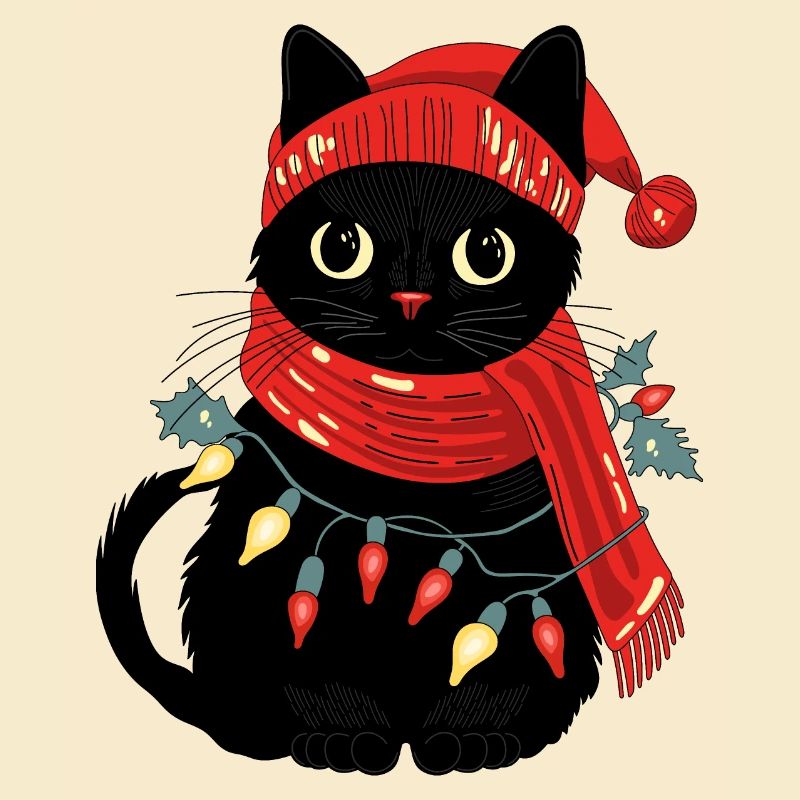 Katze und winter
