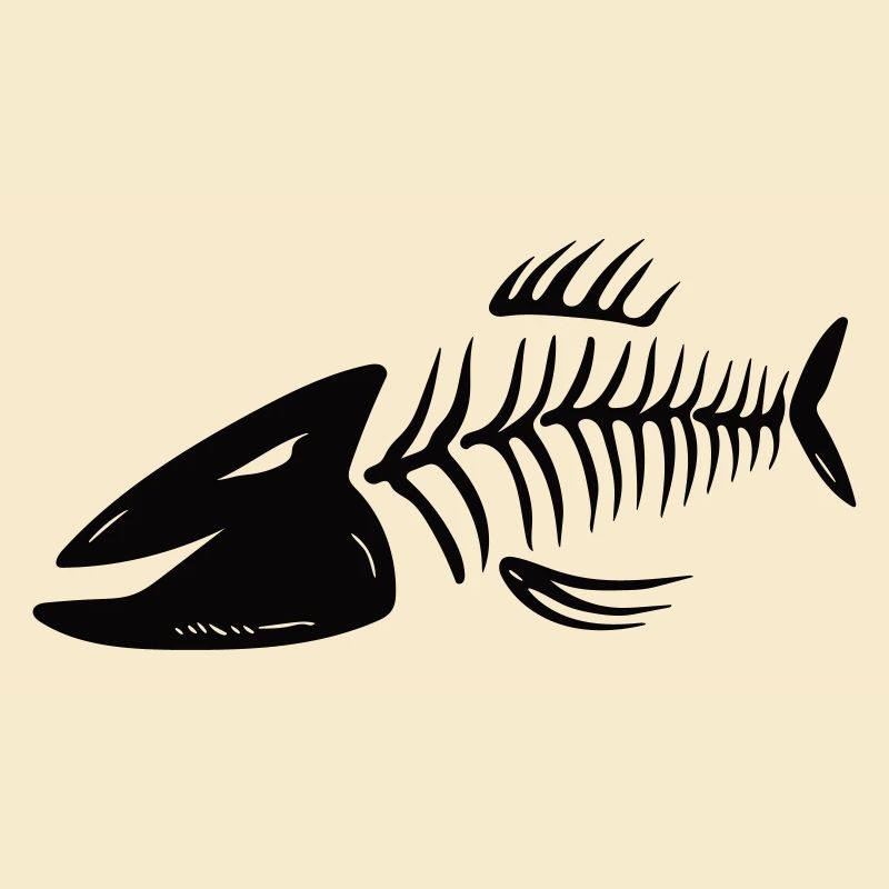 Fischkopf Vector Gräten - In allen Farben