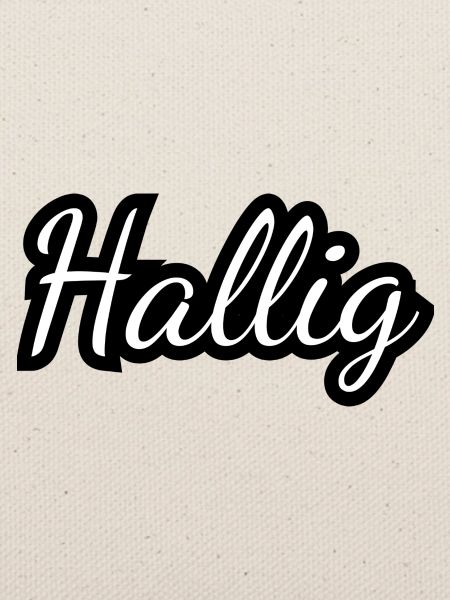 Hallig - Textdesign mit Stadtnamen