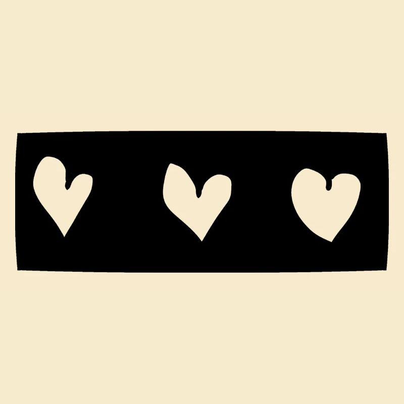 Trois Coeurs Coeur Rectangle Forme D’amour