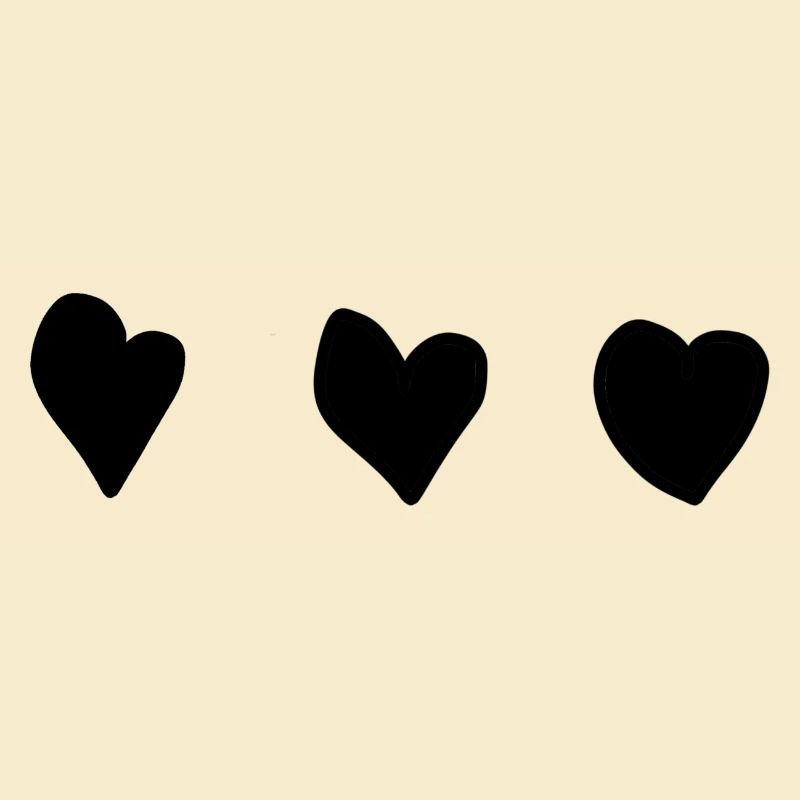 Three Hearts Heart Shape