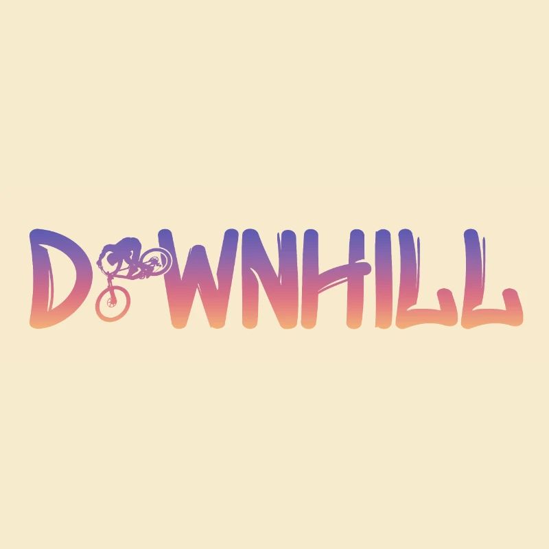 Downhill mit Biker