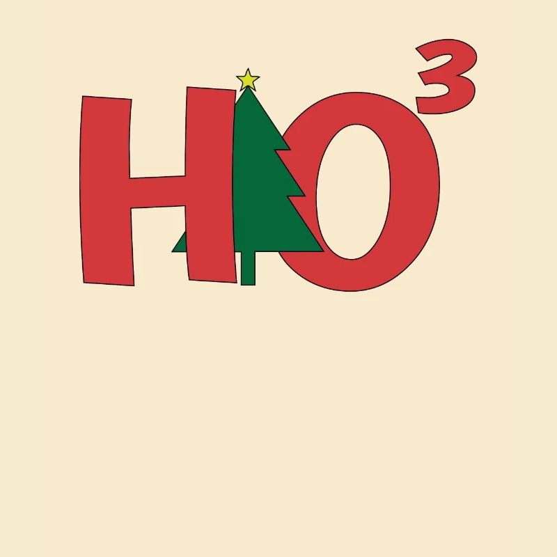 Fun HO3 Math Nerd Christmas Tree Ho Ho Ho