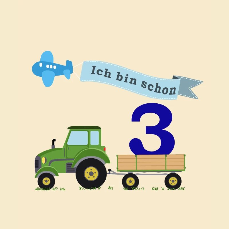 Dritter Geburtstag mit Traktor