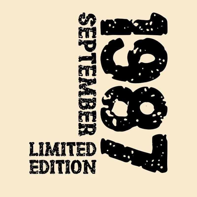 1987 Septembre Edition Limitée 36th Birthday Deco
