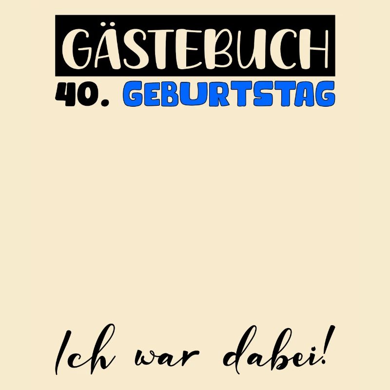 40 Geburtstag Geschenk Mann Deko Männer Gästebuch