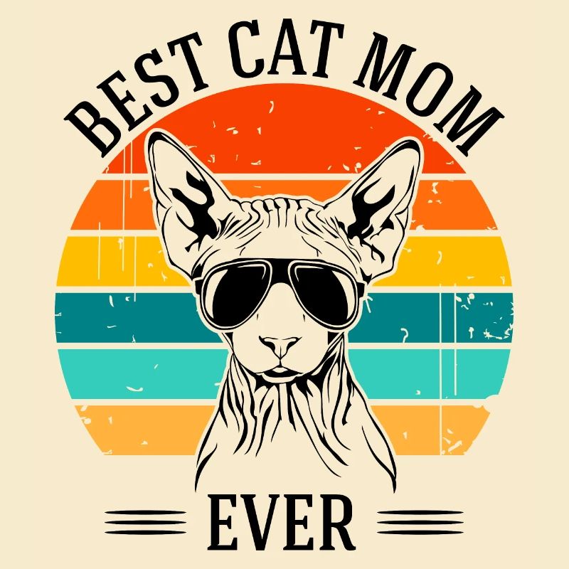 Meilleure maman chat de tous les temps Sphynx chat chats Wilsigns