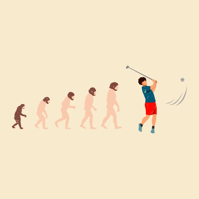 Evolution Golf Golfer Geschenkidee