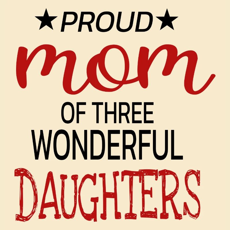 Stolze Mama Mutter Drei Töchter Geschenkidee