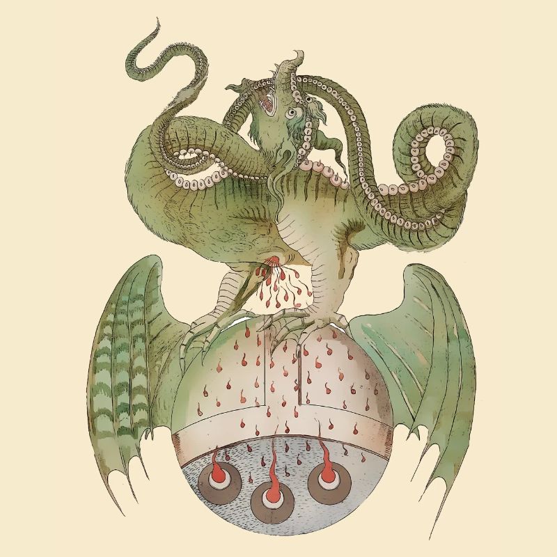 Mittelalter Drache