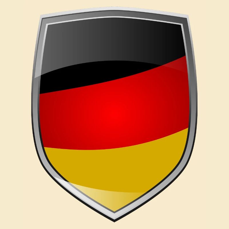 Shield with German flag