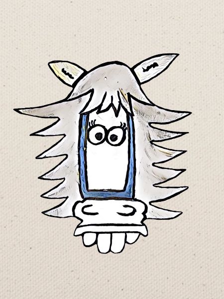 lustiges Pferd Comic