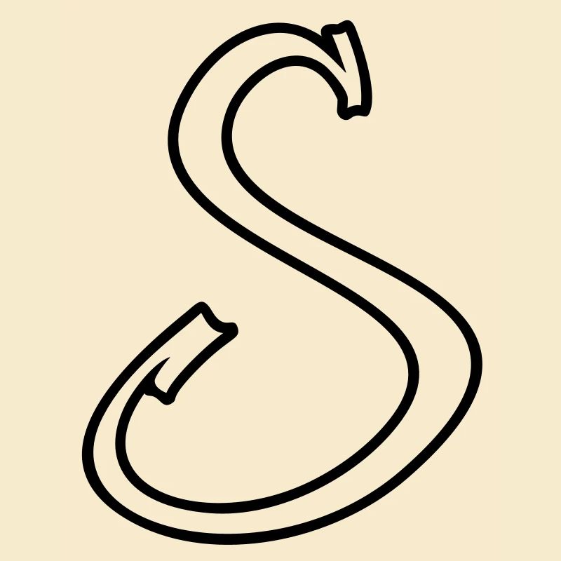Inititiale. Buchstabe S / letter S (1c)