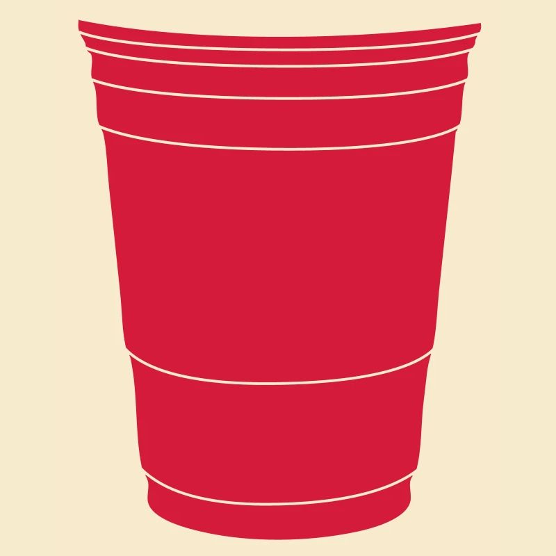Roter Becher