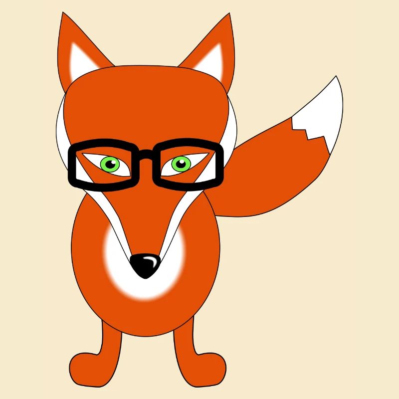 fuchs mit brille