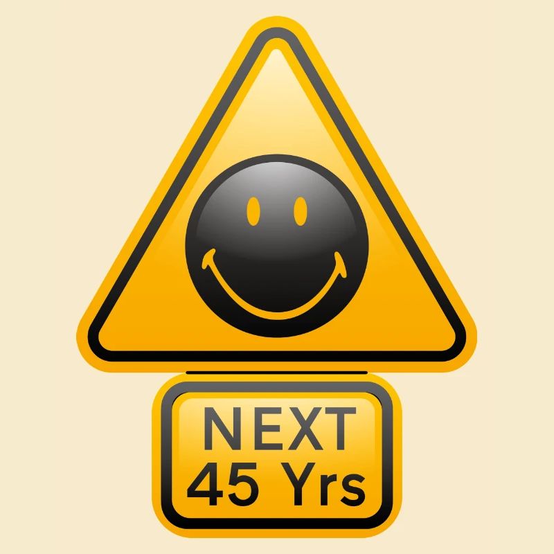 Smiley Shield 'Next 45 years'