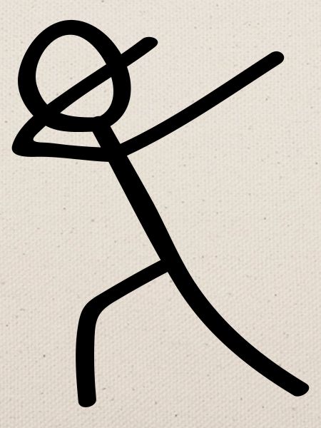 dabbing man