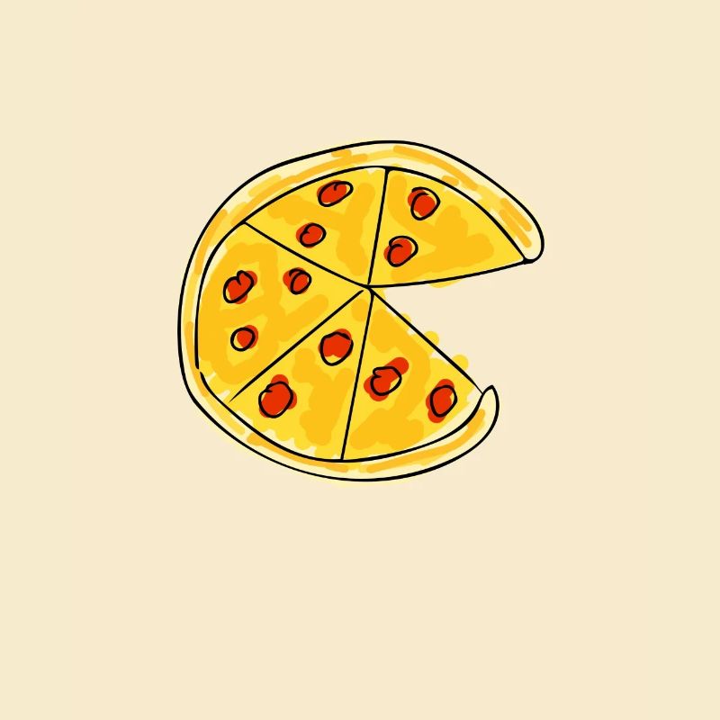 Pizza - dessin