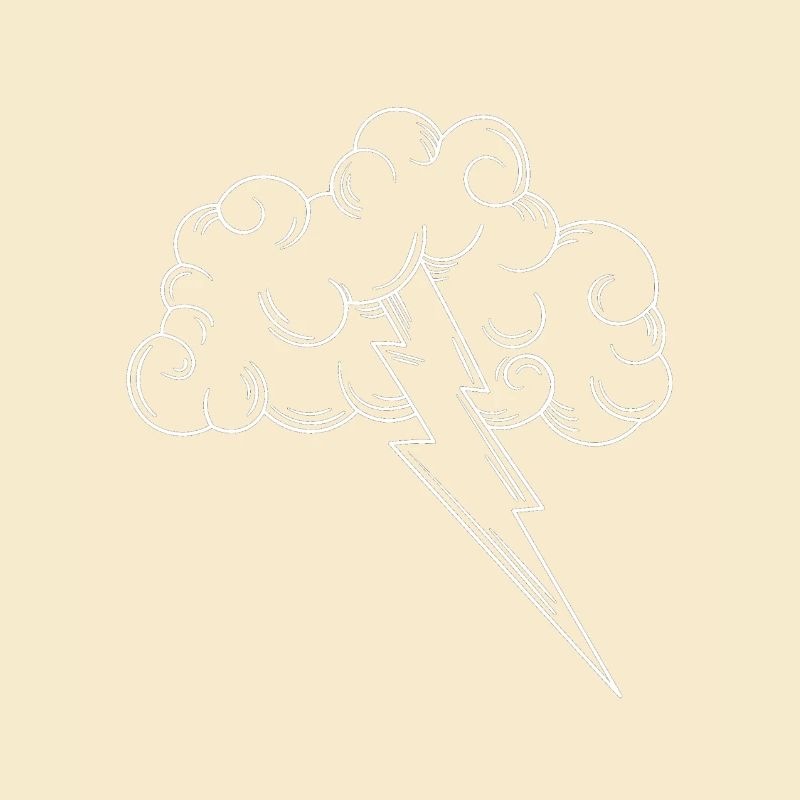 Lightning thunder thunderstorm electricity energy gift idea