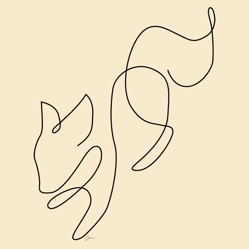 one line drawing - Fuchs