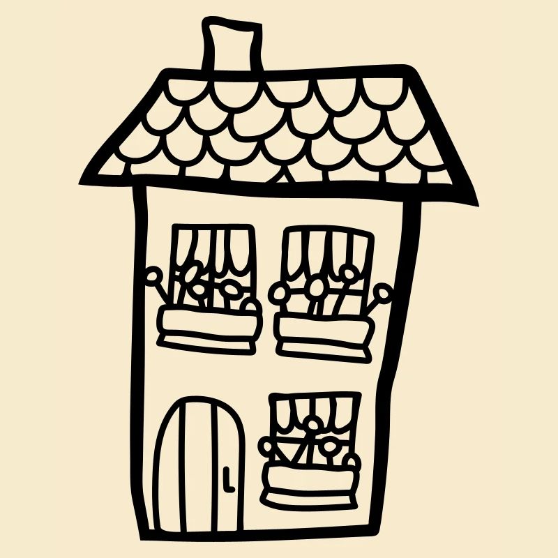 Maison d’enfants peint