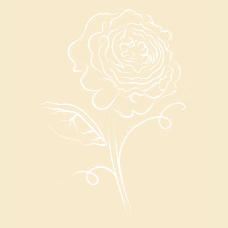 Rose fleur blanc élégant