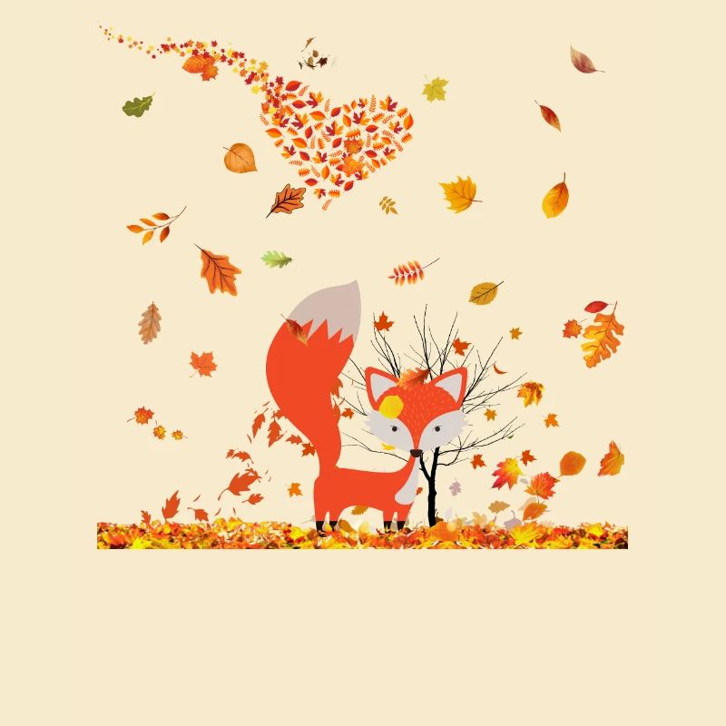 Herbst mit Herz und Fuchs