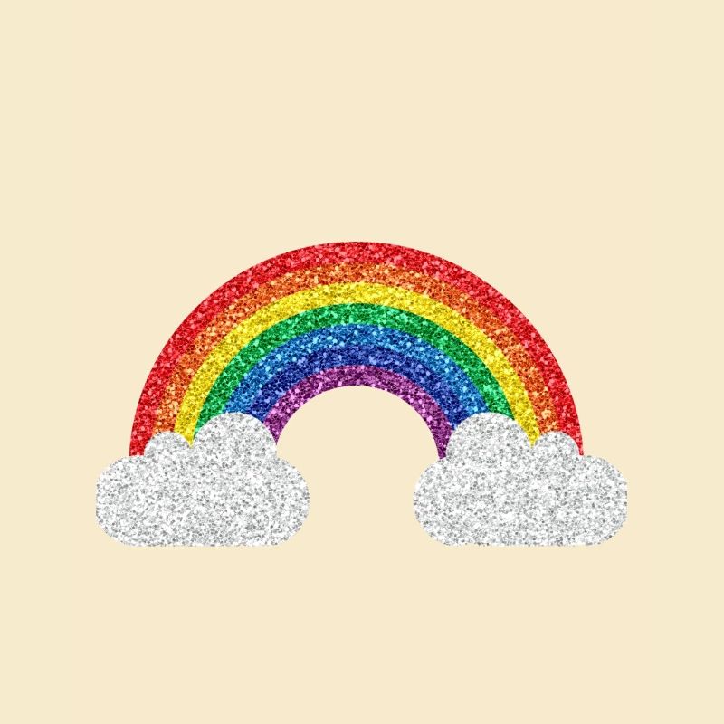 Glitzer Regenbogen