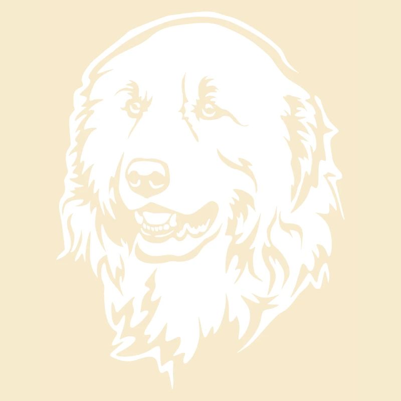 Pyrenean Mountain Dog Head "Black Edition"