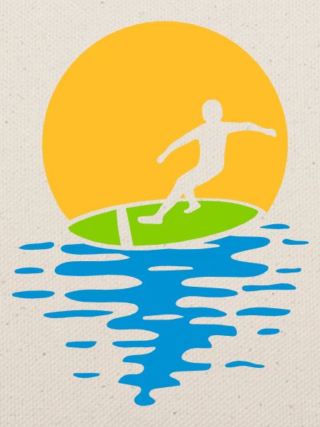 Evening Sun Surfer