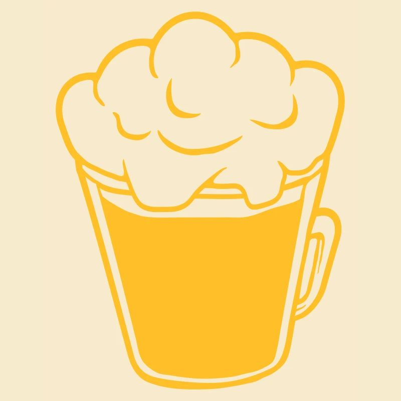 Bier von oben Comic