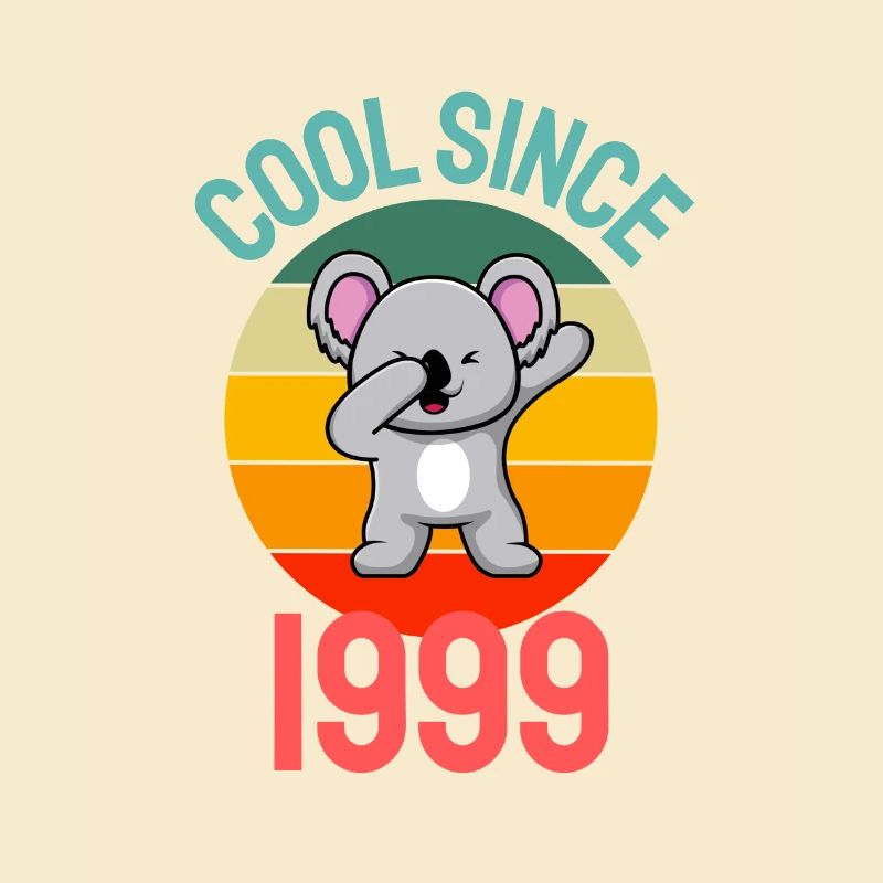 Cool seit 1999 Retro Dabbing Koala 23. Geburtstag
