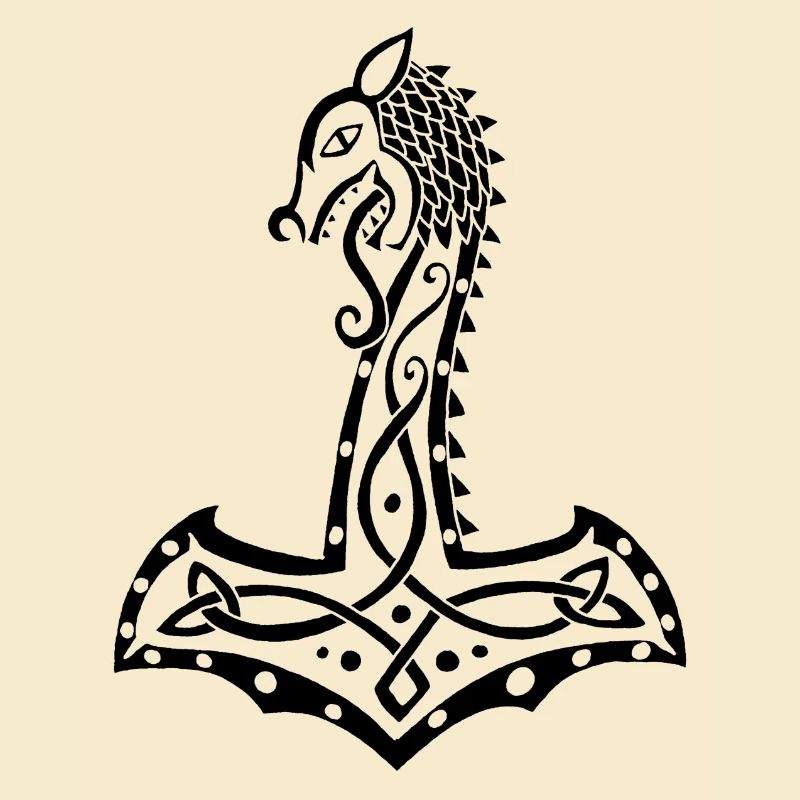 Schwarzer Wolf und Thors Hammer