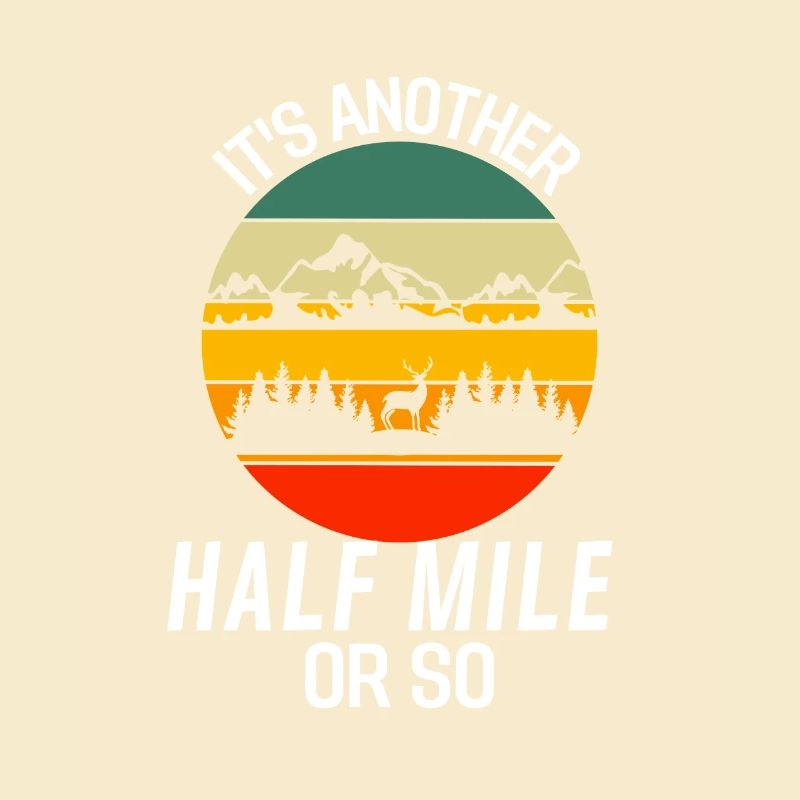 Retro Noch eine halbe Meile oder so Wandern