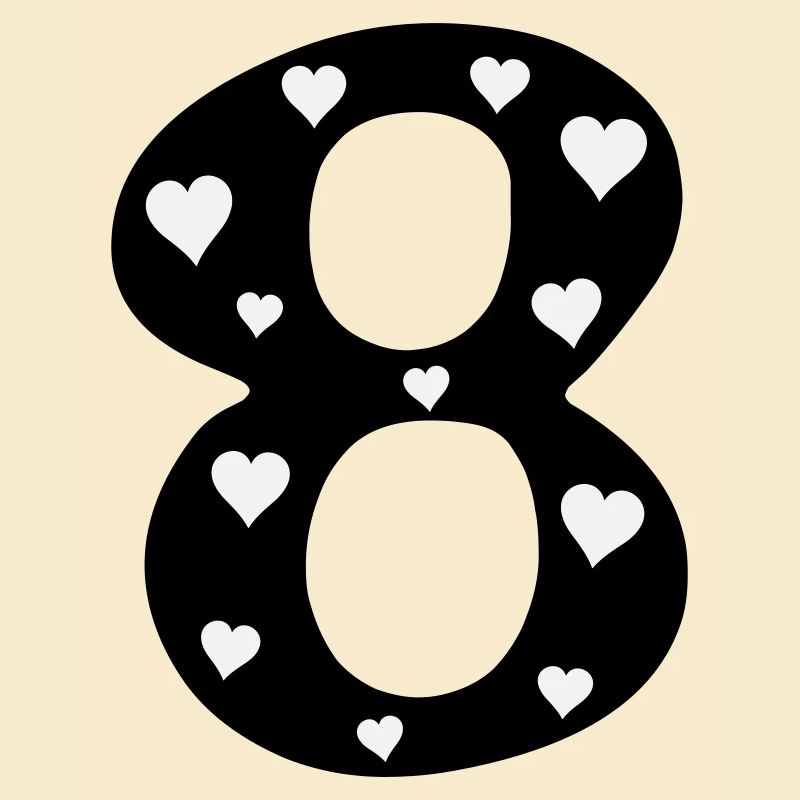 8 Geburtstag mit Herz