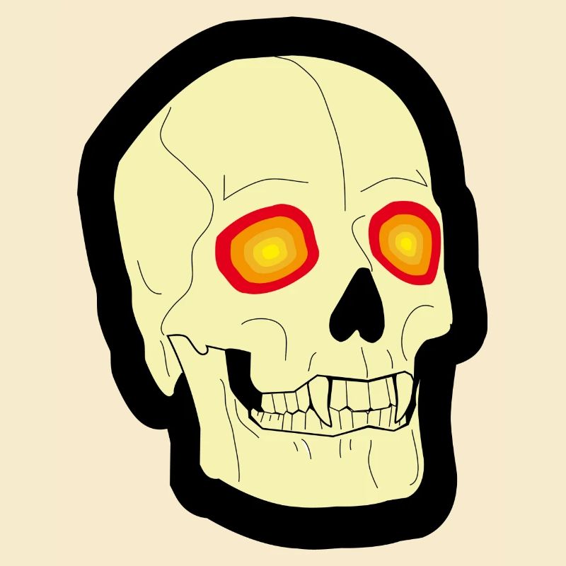 Psychedelischer Schädel