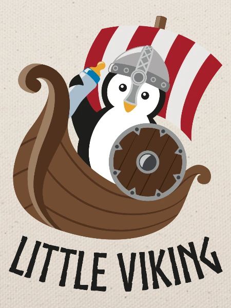 Kleiner Wikinger Pinguin