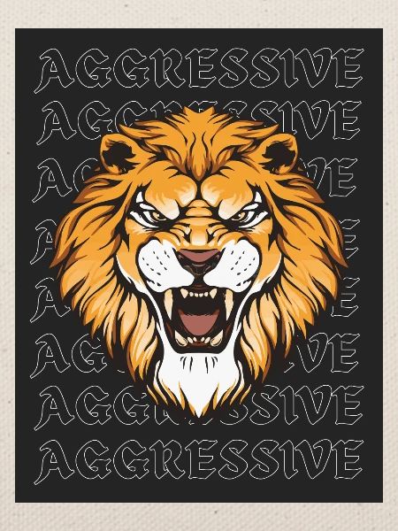 Aggressive Lion