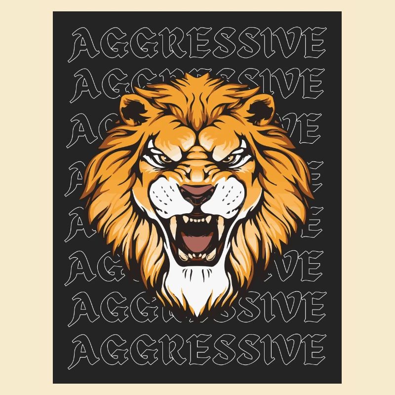 Aggressive Lion