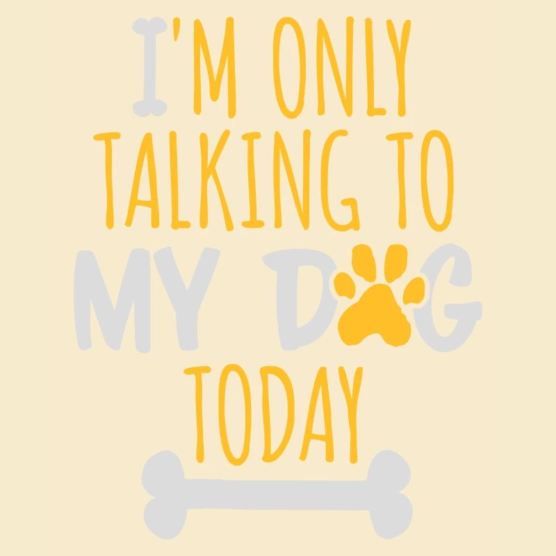 only talking to dog
