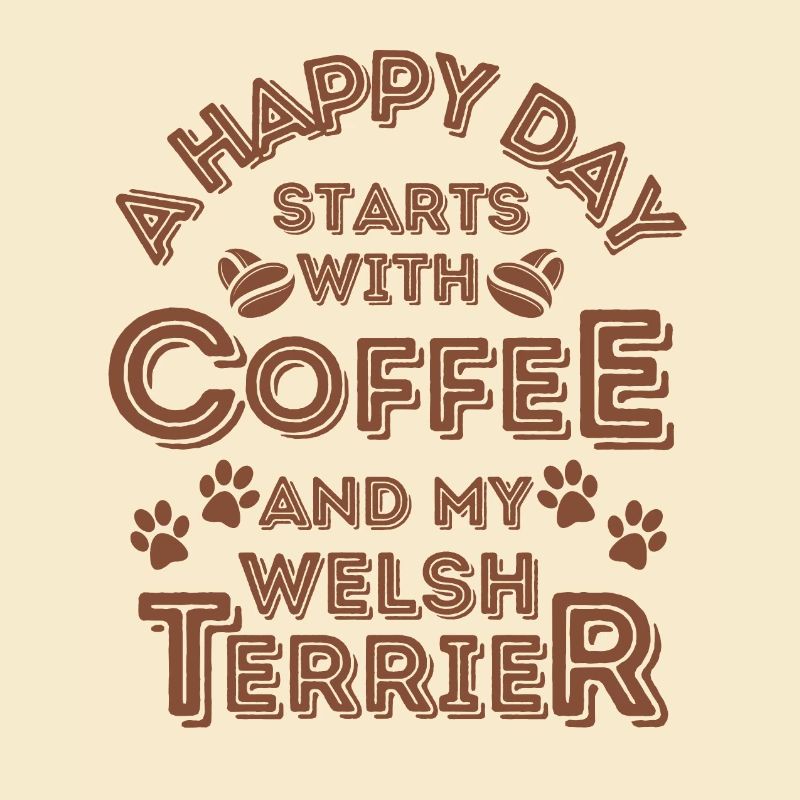 Welsh Terrier Kaffee Hund Cafe